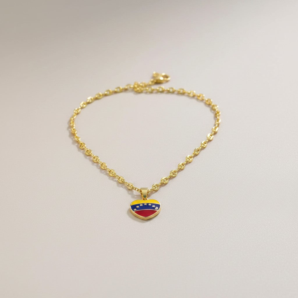 Collar Corazón Bandera Venezuela